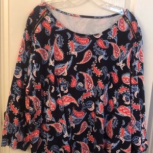 Kim Rogers 3/4 length sleeves. Size 2X